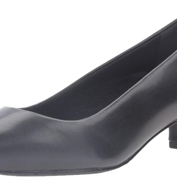 Women's Dress Pump 100% PU Faux Leather Almond Shaped Low Heel for Women